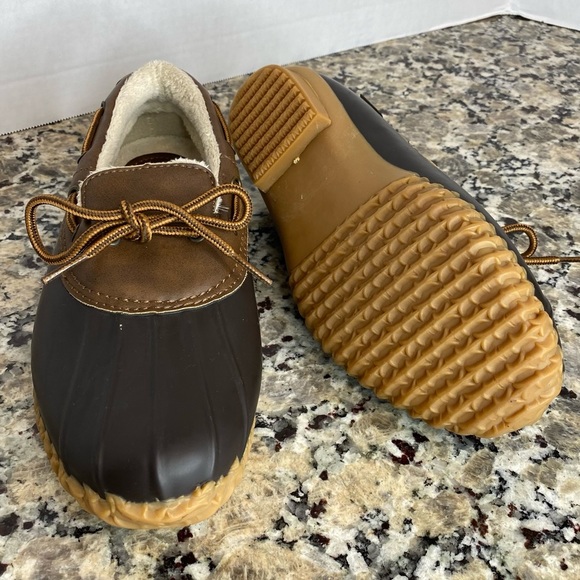 JBU Women's Dark Gray Gwen Rain Shoe Sz 8 US Faux Fur Lining Warm Rubber Sole - Picture 7 of 10